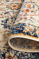 Waken Rug - Ivory Peacock.