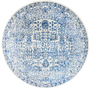 Waken Round Rug - Blue Frost.
