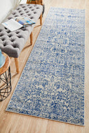 Waken Runner Rug - Blue Frost.
