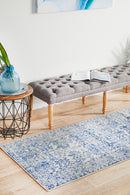 Waken Runner Rug - Blue Frost.