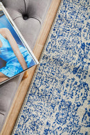 Waken Runner Rug - Blue Frost.