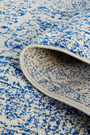 Waken Runner Rug - Blue Frost.