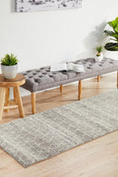 Waken Runner Rug - Silver Rome.