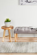 Waken Runner Rug - Silver Rome.