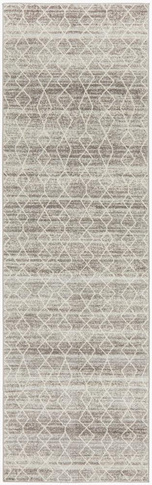 Waken Runner Rug - Silver Rome.