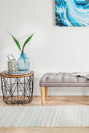 Waken Runner Rug - White Slate.