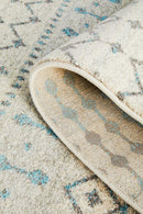 Waken Runner Rug - White Slate.