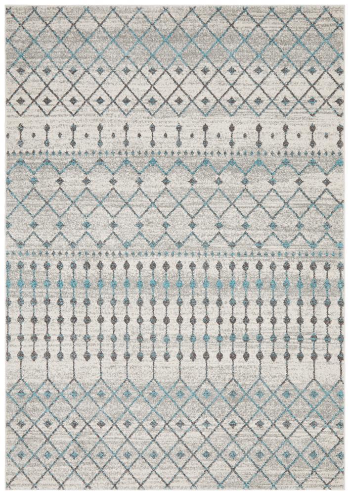 Waken Rug - White Slate.