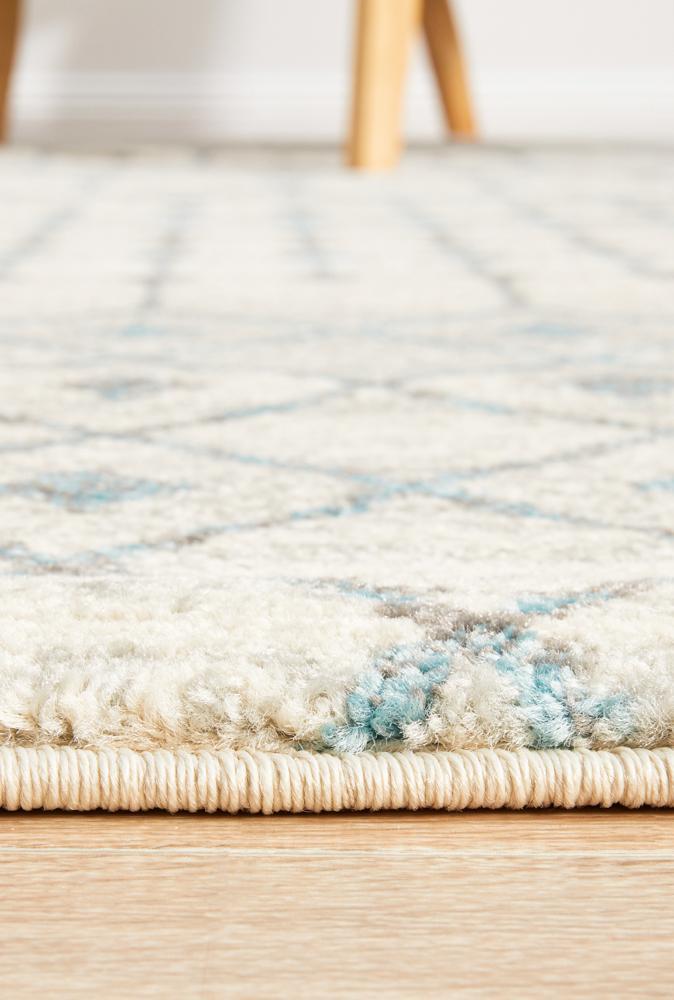 Waken Rug - White Slate.