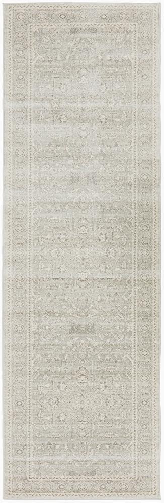 Waken Runner Rug - Silver Flower.