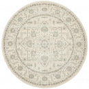 Waken Round Rug - White Winter.