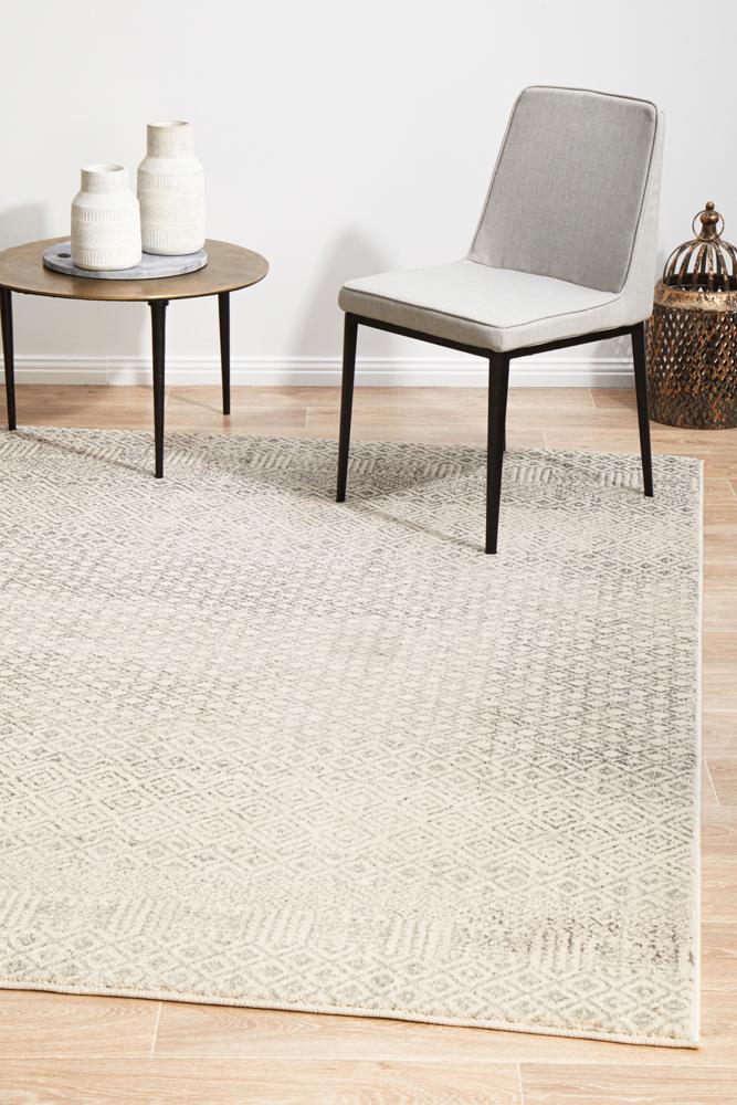 Waken Rug - Grey Diamond.