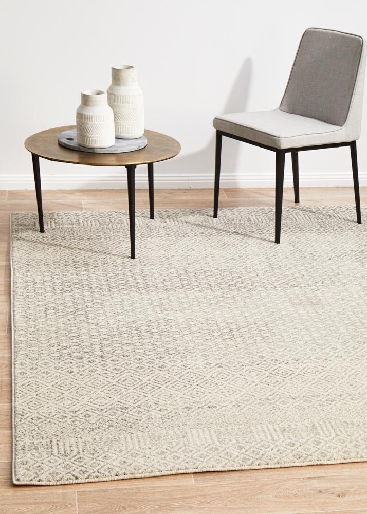 Waken Rug - Grey Diamond.