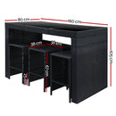 Emita 7 Piece Outdoor Set - Black