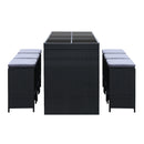 Emita 7 Piece Outdoor Set - Black
