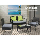 Tickera 4 Piece Outdoor Set.
