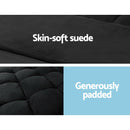 Glidden 2 Seater Floor Sofa Bed - Charcoal