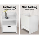 Jursta Bedside - White