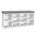 Leiston Shoe Bench - White