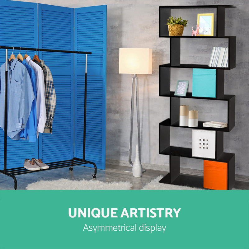 6 Tier Display Shelf - Black.
