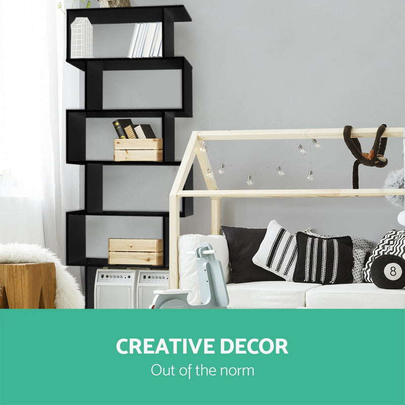 6 Tier Display Shelf - Black.