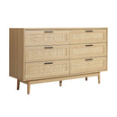 Rattan 6 Chest of Drawers