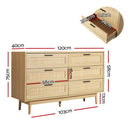 Rattan 6 Chest of Drawers