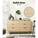 Rattan 6 Chest of Drawers