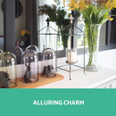 Wooden Storage Console Table - White.