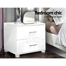 Lorris Bedside - White