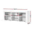 Miami LED TV Unit - White