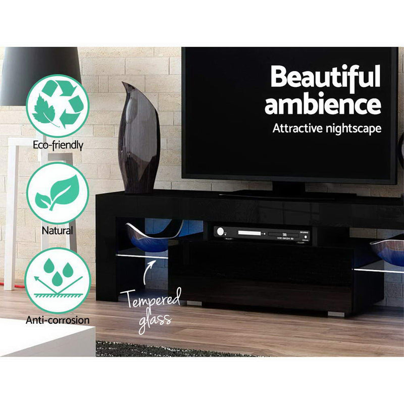 Manhattan LED TV Unit - Black