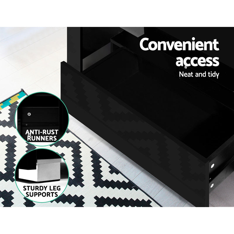 Manhattan LED TV Unit - Black