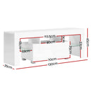 Manhattan LED TV Unit - White