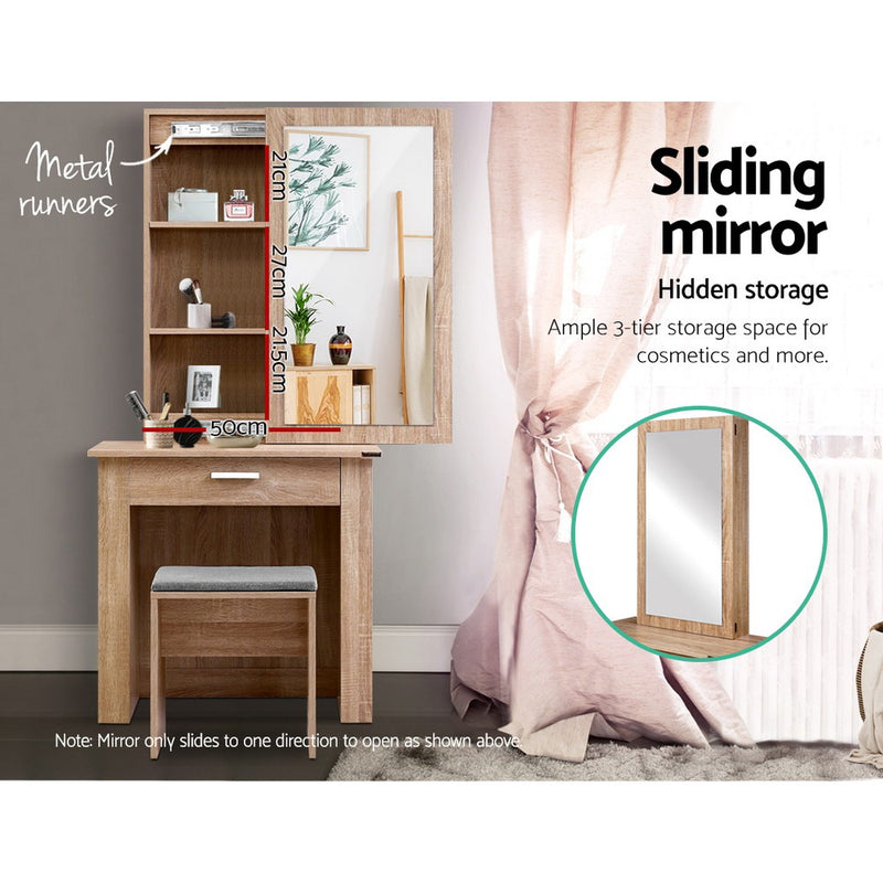 Garsen Dressing Table Set - Natural