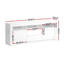 Croydon 160cm LED TV Unit - White