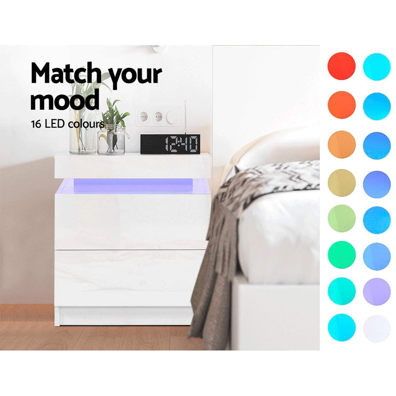 Buhler II Bedside - White