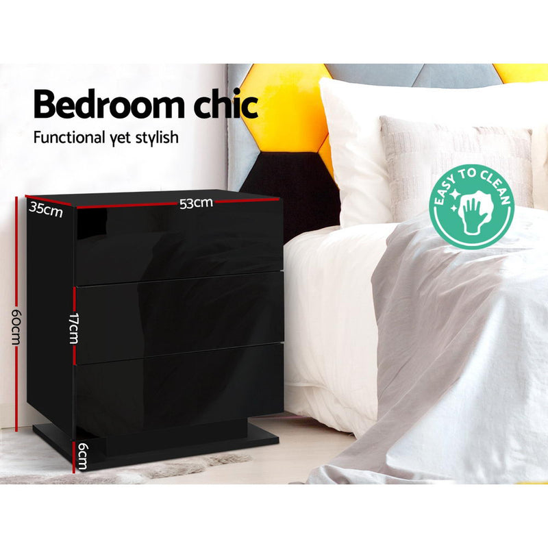 Buhler IV Bedside - Black