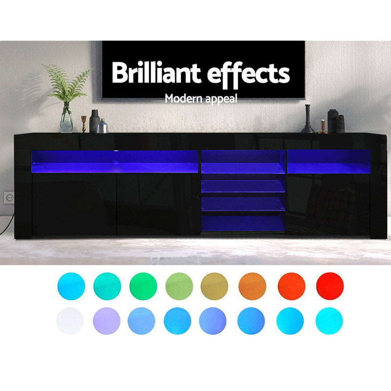 Miami 180cm LED TV Unit - Black