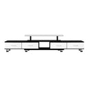 Franca 160-220cm Adjustable TV Unit - Black & White