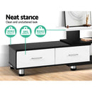 Franca 160-220cm Adjustable TV Unit - Black & White