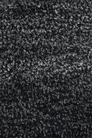 Black Grey Ombre Shaggy Rug.