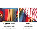 Hammock Swing Chair with Cushion - Multi-colour