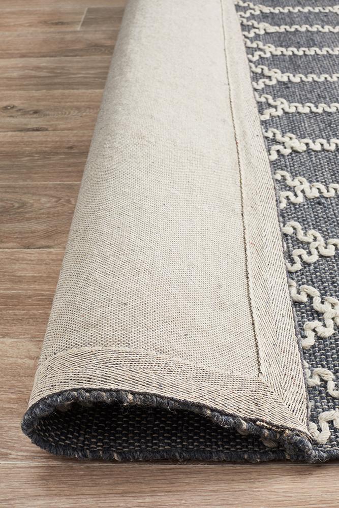 Krisha Tribal Trellis Rug Rustic Blue.