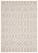 Krisha Tribal Trellis Rug Nude Soft Pink.