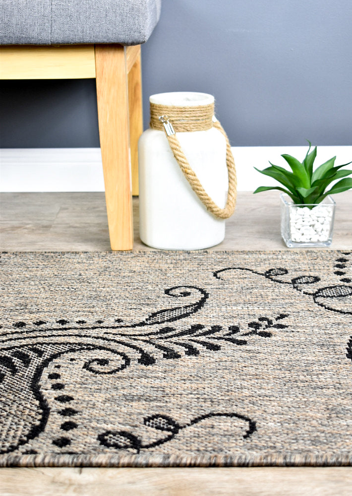 Pacific Runner Beige Grey Rug 2902-J48H.