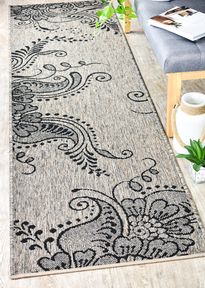 Pacific Runner Beige Grey Rug 2902-J48H.