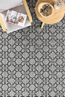 Pacific Grey Black Rug 208-DM9E.
