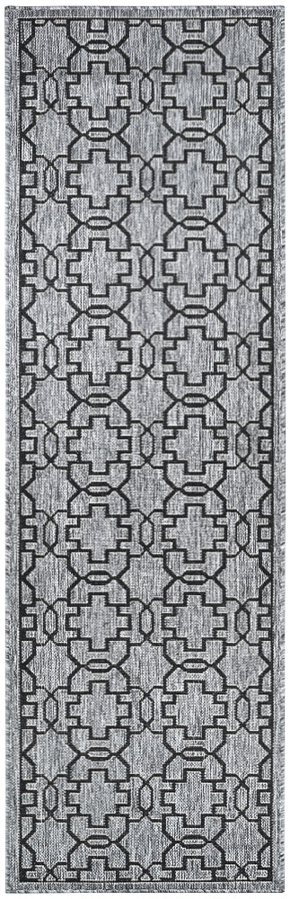 Pacific Runner Grey Black Rug 208-DM9E.