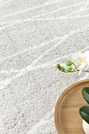 Cobi Shaggy Light Grey Rug 8741A.